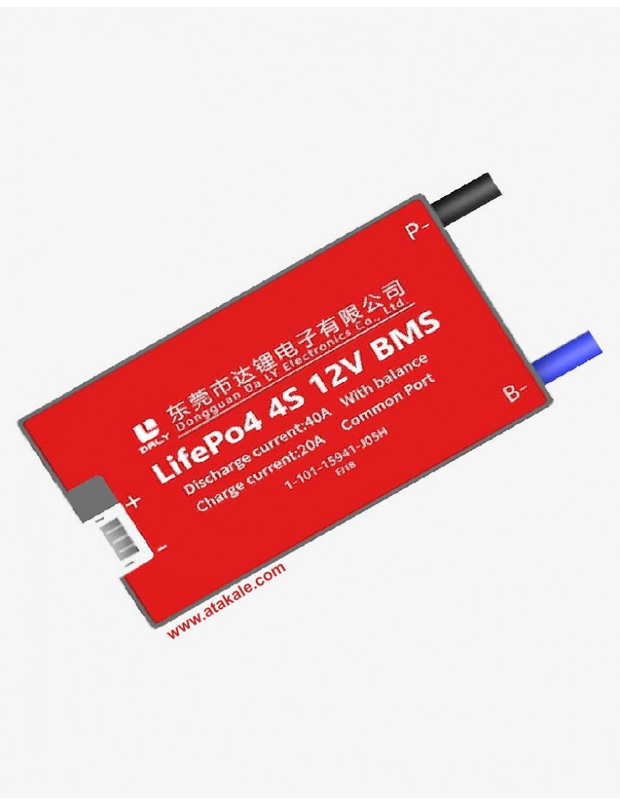 Daly 4S BMS 12V 40A LiFePo4 Lityum Elektrik Araç Bisiklet Scooter-Ortak Port