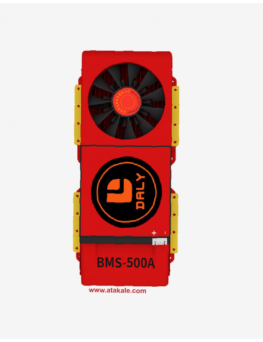 Daly 4S BMS 12V 500A LiFePo4 Akıllı Fanlı Akıllı Bluetooth Lityum Demir Fosfat Elektrik Araç -Ortak Port