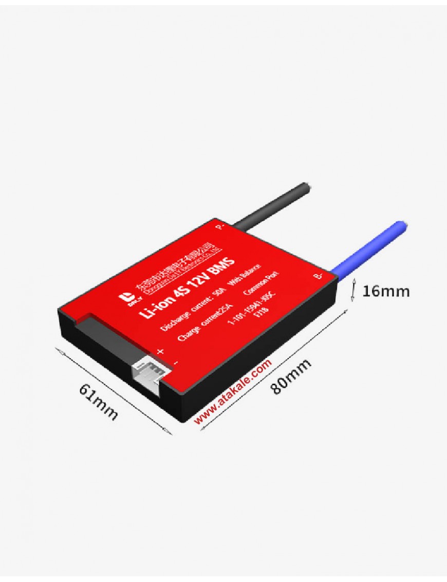 Daly 4S BMS 12V 40A LiFePo4 Lityum Elektrik Araç Bisiklet Scooter-Ortak Port