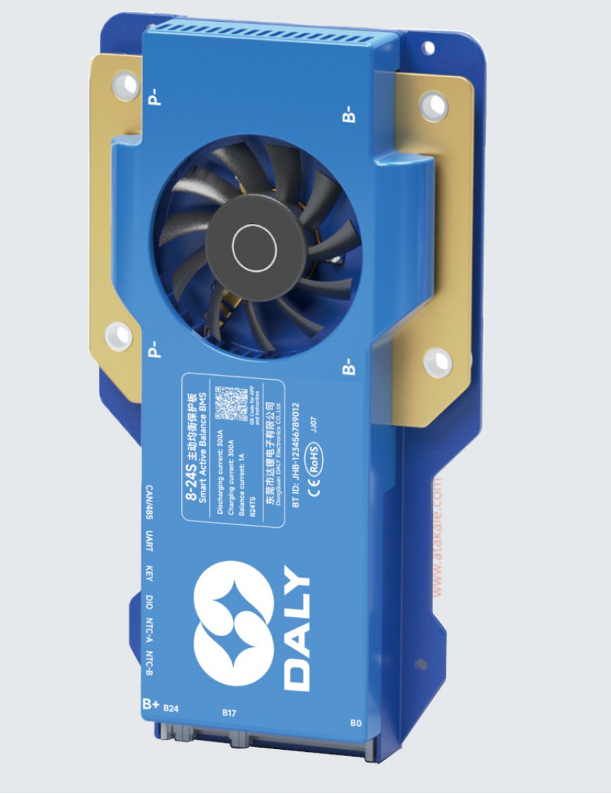 Daly 8-24S 300Amper BMS  LiFePo4 Bluetooth Wi-i Ortak Port 1Amper Balance