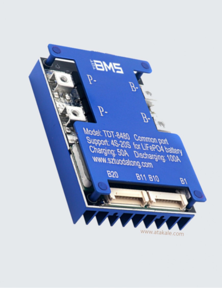 TDT 4S-20S 100Amper BMS LiFePo4 50mA Ortak Balans Li-Ion 