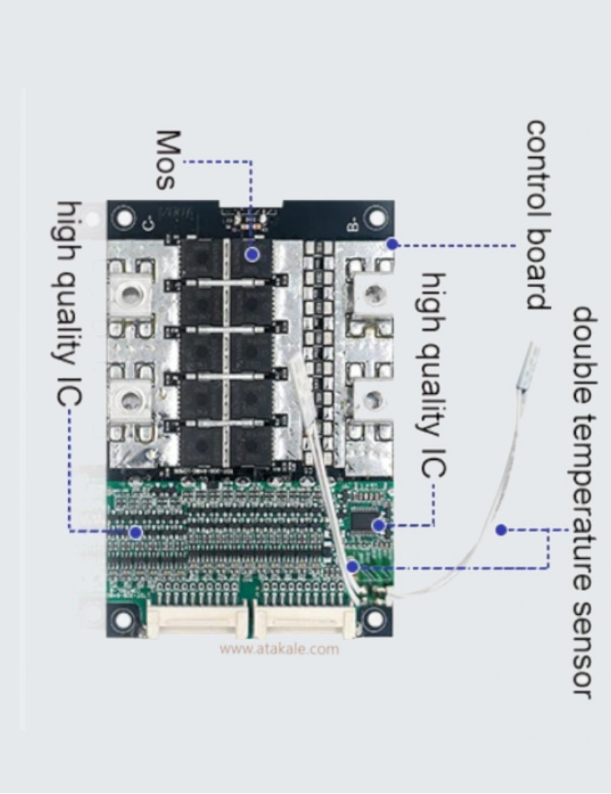 TDT 4S-20S 100Amper BMS LiFePo4 50mA Ortak Balans Li-Ion 