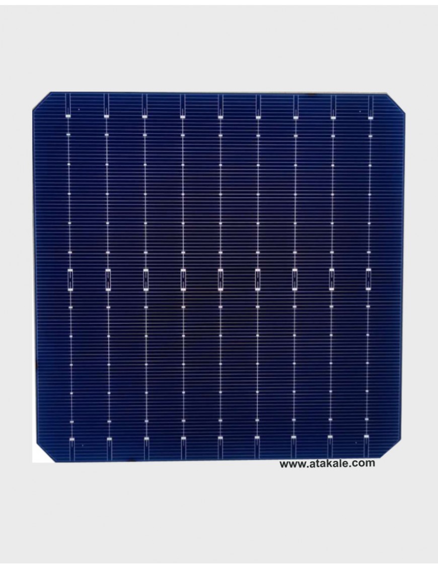 9BB Half Cut Bifacial Solar Hücre 6,39Wat %23,3 Verim 166mmX166mm