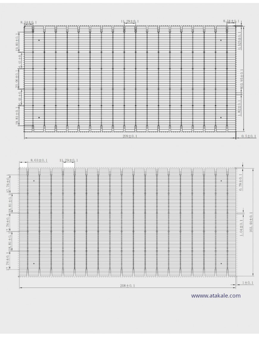 Tongwei 18BB HJT Half Cut Bifacial Solar Hücre 5.51Wat %25 Verim 210mmX105mm