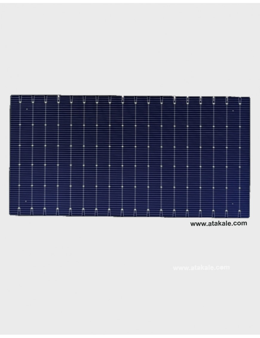 Tongwei 18BB HJT Half Cut Bifacial Solar Hücre 5.51Wat %25 Verim 210mmX105mm