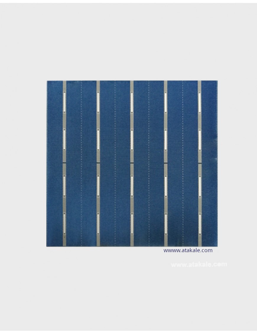 Topsky 5BB Half Cut Bifacial Solar Hücre 5.65Wat %22,40 Verim 158.75mmX158.75mm