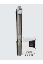 GMG 110 Volt 1600 Wat DC Solar Dalgıç Motor 4" Pompa 6 ton/saat 140mt Derinlik, Fanlı Sürücülü Plastik