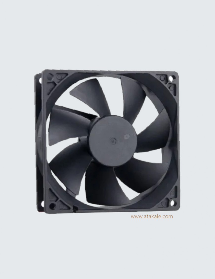 Akıllı İnvertör Fanı 5KW MPPT   0.5Amper 12Volt 80x80x25mm 3 uçlu soket  Büyük Fan