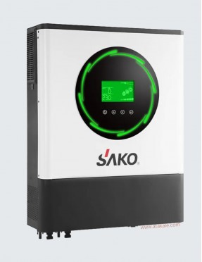 Sako  8k w MPPT Sunon IV Akıllı İnvertör 48V Off-Grid 90volt-450Volt Panel Girişi 120Amper Solar Girişi, Dual Çıkış 