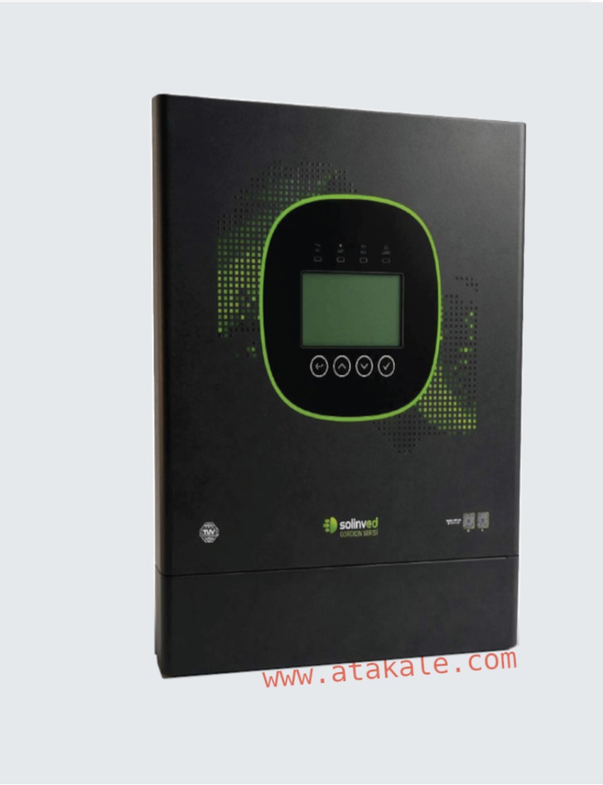 Solinved 6.5kw 2xMPPT Akıllı İnvertör 500V PV 120A Solar Şarj 6500W Aküsüz Çalışır Gordion Serisi  48V Off-Grid Dual Çıkış