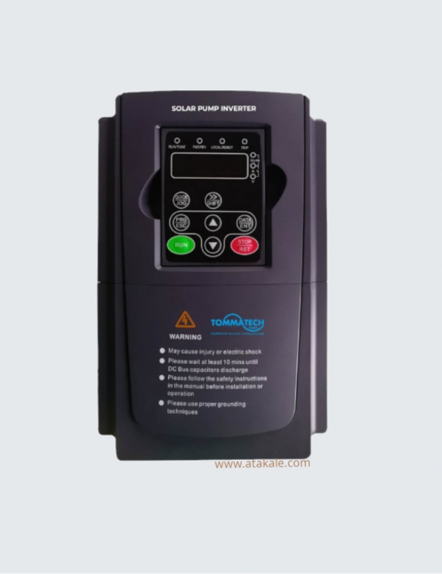 Tommatech 5.5 HP 4 kW Trifaze(3x380)  Solar Dalgılç Motor Pompa Sürücü