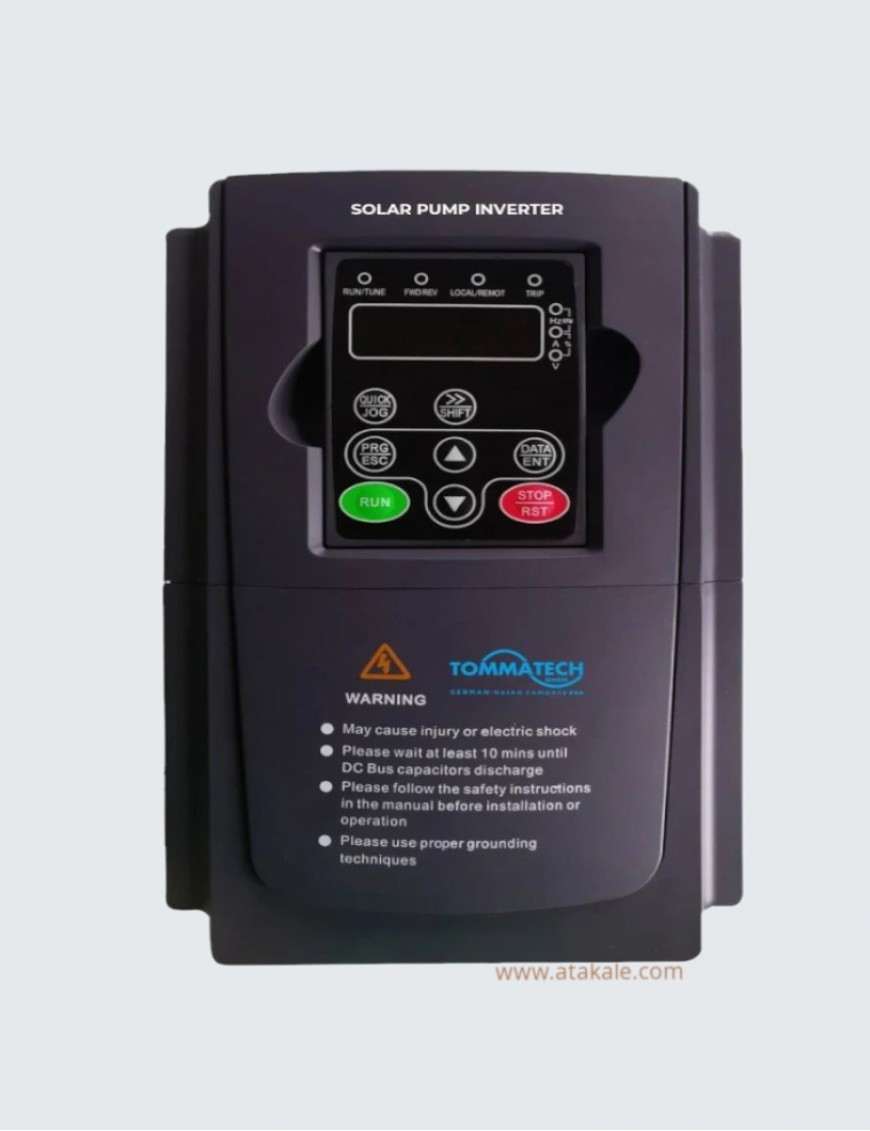 Tommatech 20 HP 15 kW Trifaze(3x380)  Solar Dalgılç Motor Pompa Sürücü