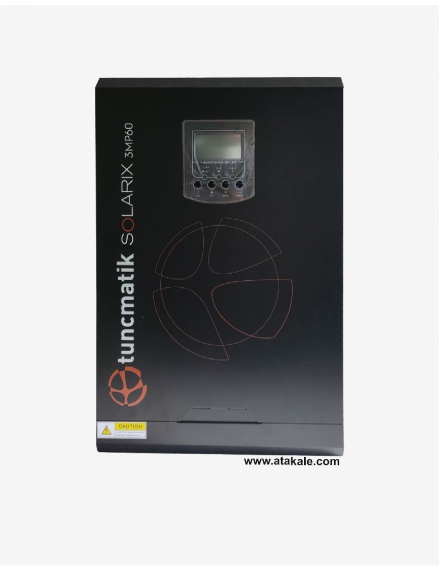 Tunçmatik 3kw MPPT 60A Akıllı İnvertör 3000W 24V Off-Grid 