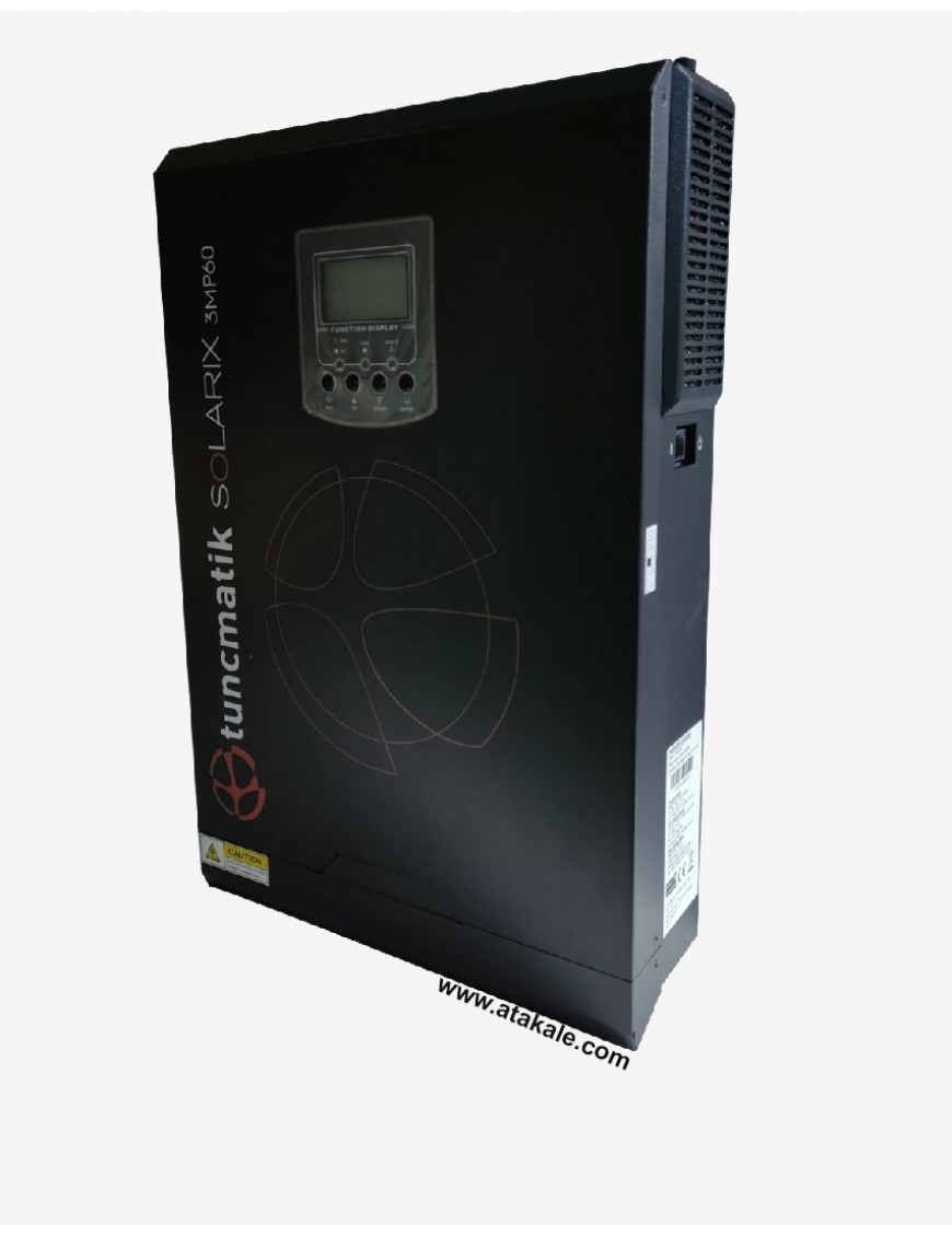 Tunçmatik 3kw MPPT 60A Akıllı İnvertör 3000W 24V Off-Grid 