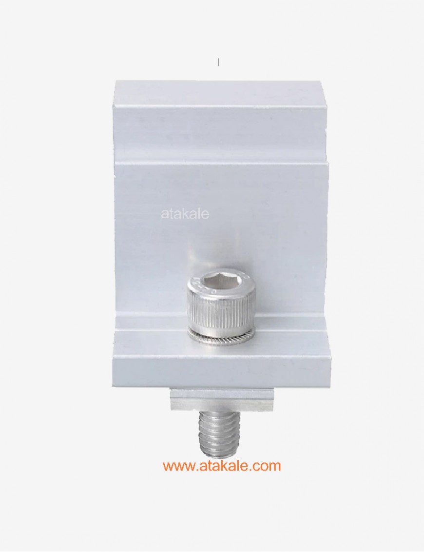 Güneş Paneli Ayarlanabilir Kenar Clamp 35mm-55mm Panel Montaj Tutucu Eloksallı Alüminyum 6cm Panel Kelepçesi