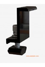 Solar End Clamp 45mm Black Solar Module Mounting Components 6cm Universal Anodized Aluminum 