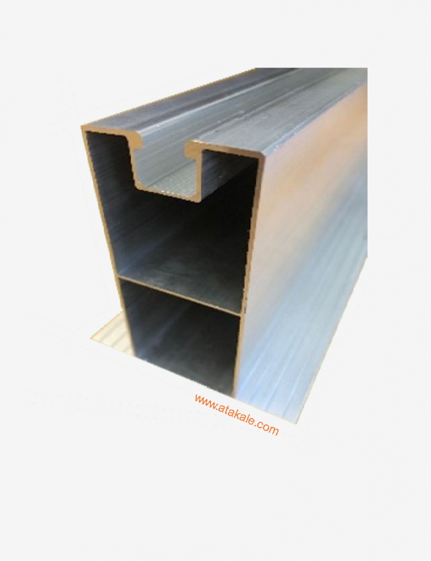 Güneş Paneli Montaj Rayı 100x80mm Trapez sandviç panel 
