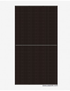 Alfasolar 550wat Half Cut Dark Monokristal Güneş Paneli 144 Siyah Hücre Güneş Paneli