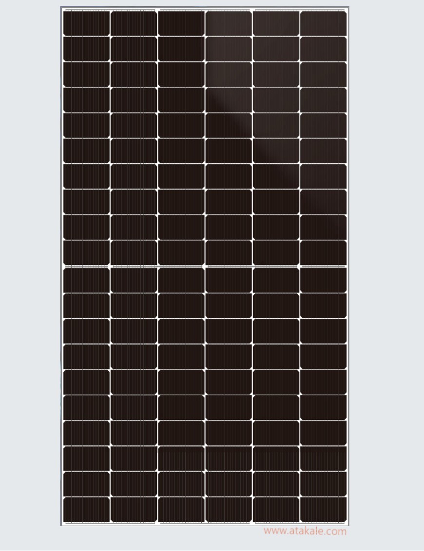 Alfa Solar 590 wat Topcon Bifacial Half Cut Monokristal Güneş Paneli 144 Hücre Güneş Paneli A+ Class
