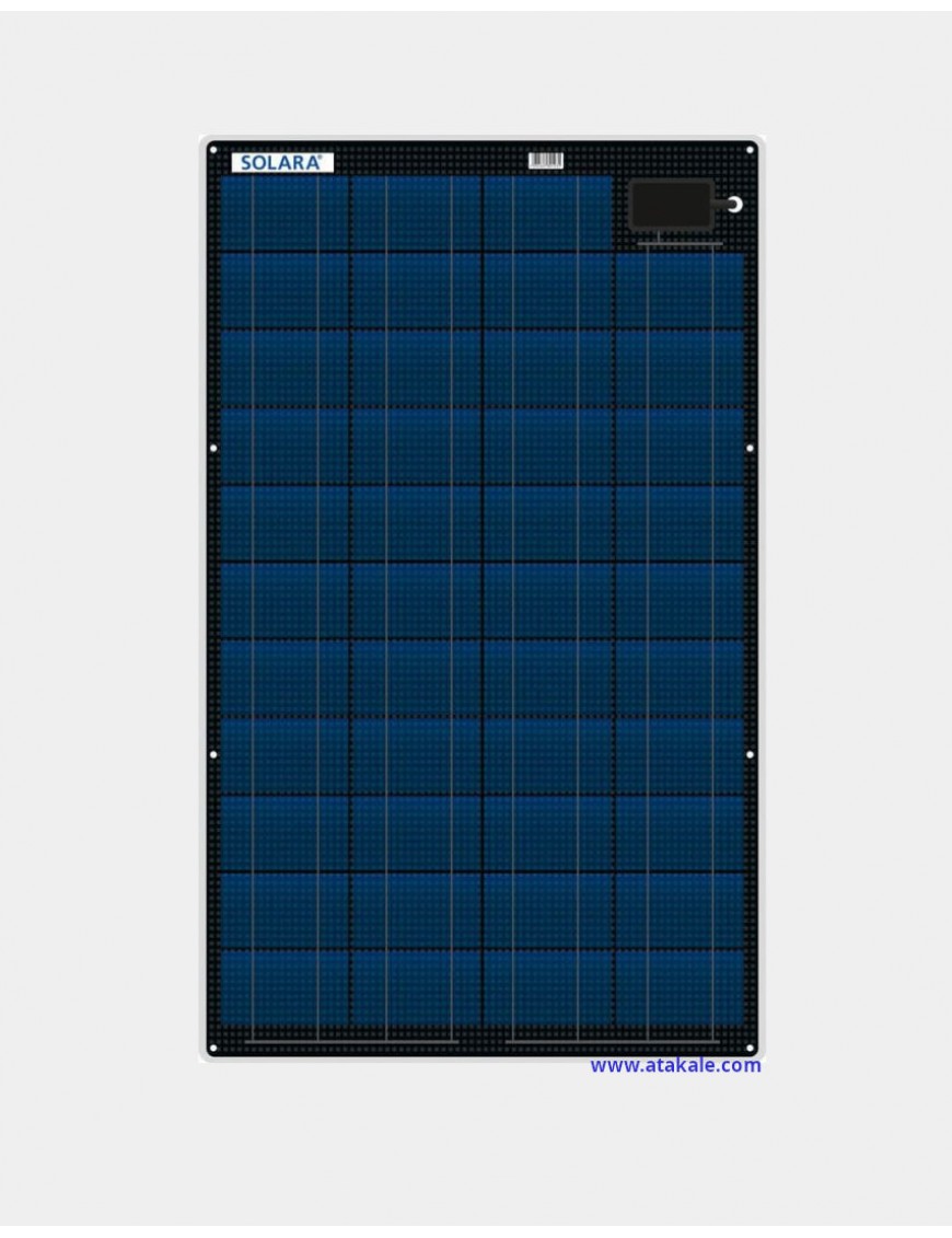 Solara 50 wat Marin Yarı Esnek Güneş Paneli  ETFE 43 Mono Hücreli 654x481mm