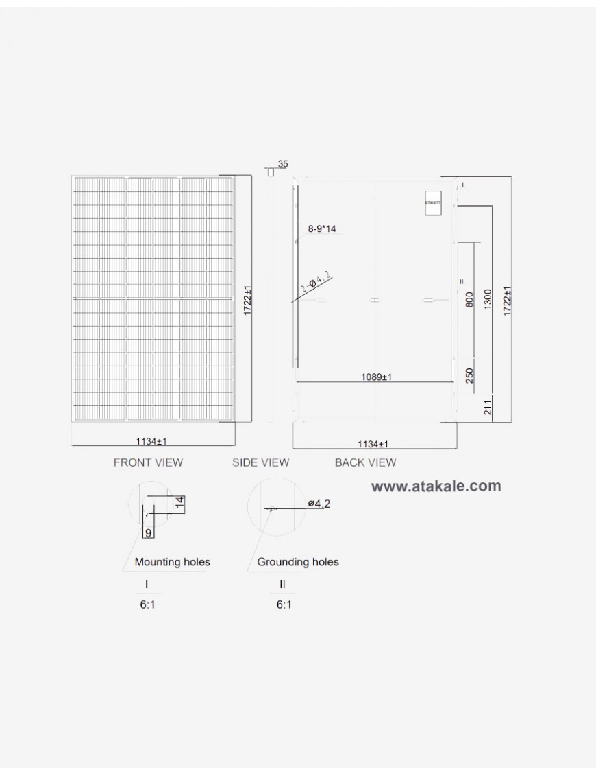 CW Enerji 410wat Dark/Black Half Cut Monokristal Güneş Paneli 108 Hücre 37V HC M10