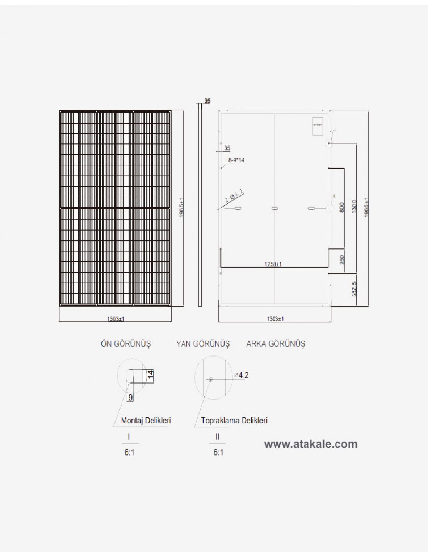 CW Enerji 550wat Half Cut Siyah Monokristal Güneş Paneli 108 Hücre 37V HC M12