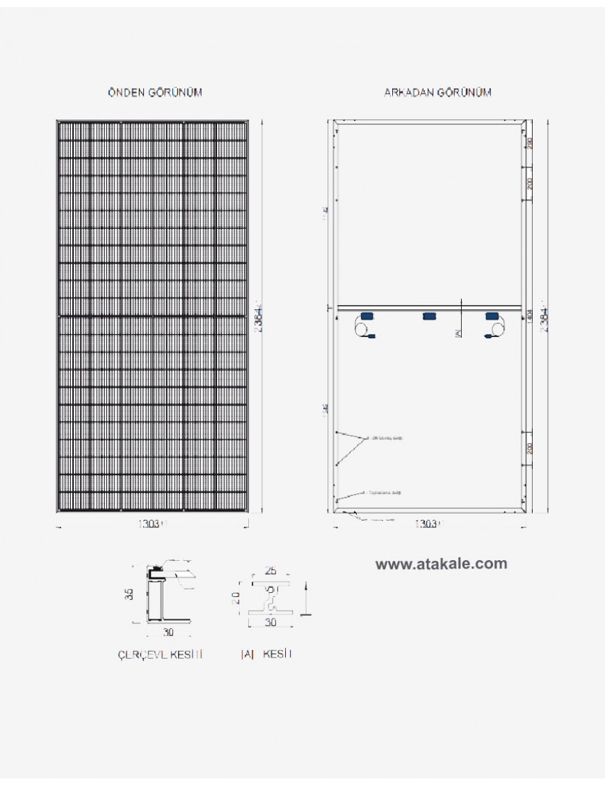 CW enerji 665wat Half Cut Monokristal Güneş Paneli 132 Hücre CWT665 132PM12