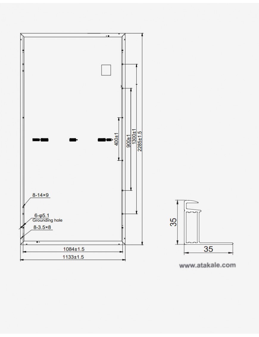 HT SAAE 545 wat Half Cut Siyah Multiway Monokristal Güneş Paneli 144Hücreli Hücre Güneş Paneli