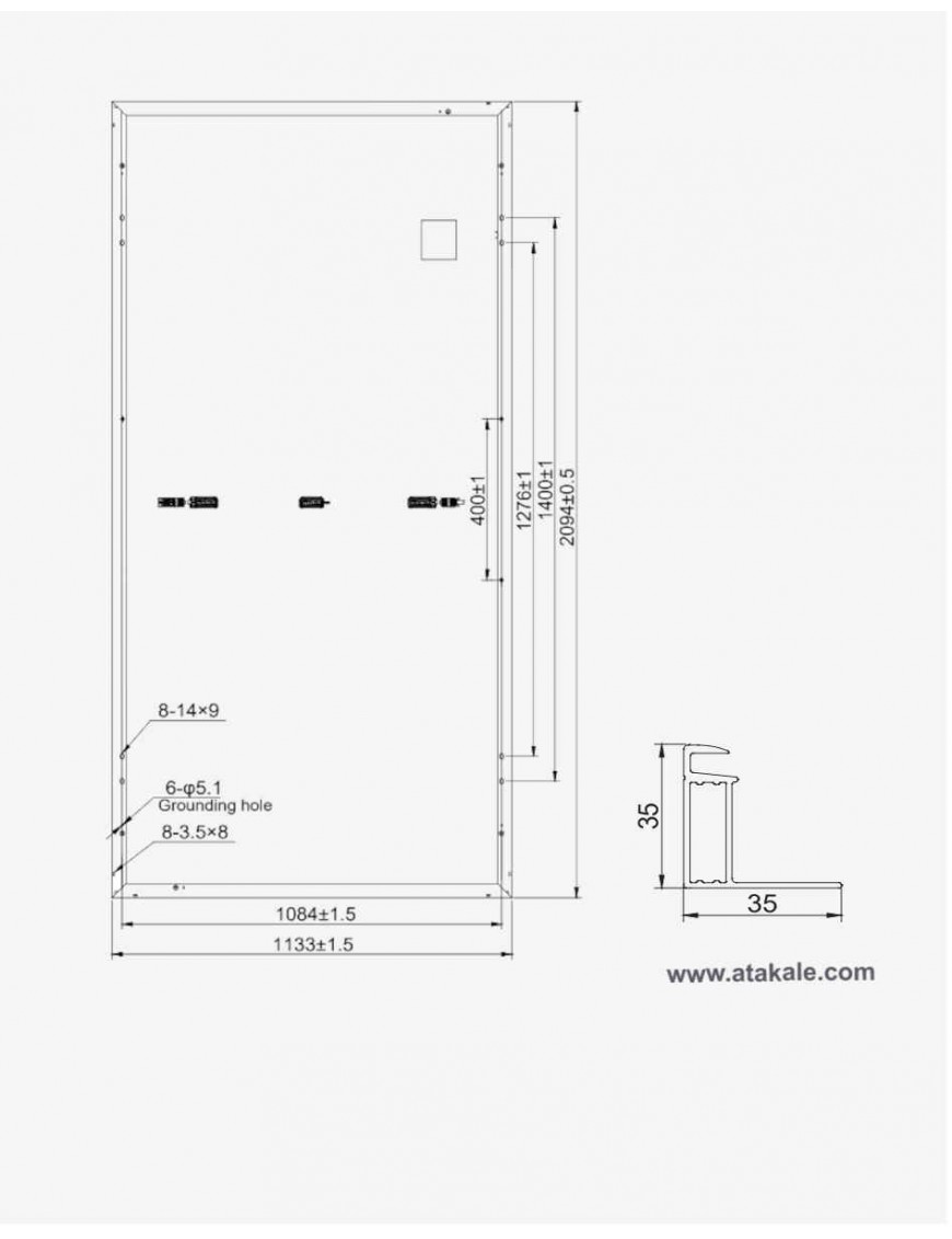 HT SAAE 500wat Half Cut Multiway Monokristal Güneş Paneli 132Hücreli Hücre Güneş Paneli