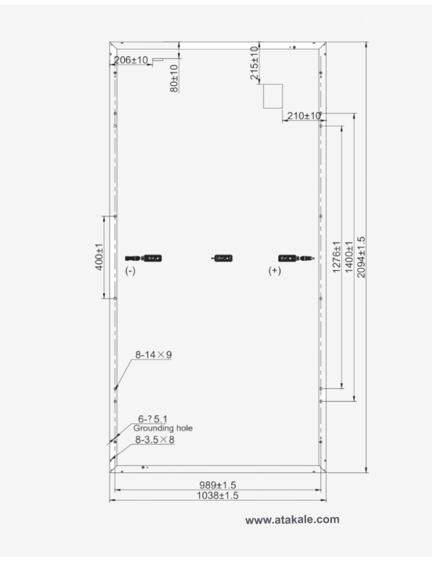 HT SAAE 450wat Half Cut Multiway Monokristal Güneş Paneli 120Hücreli Hücre Güneş Paneli