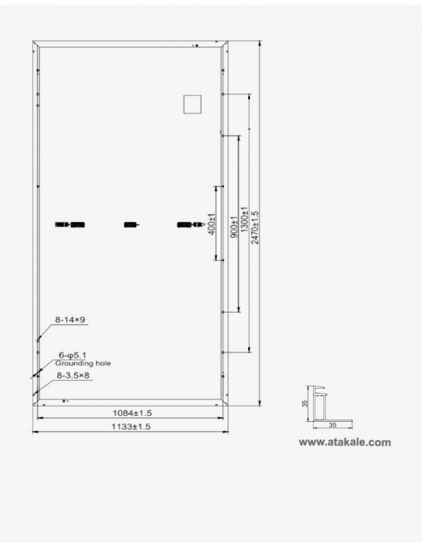 HT SAAE 580wat Half Cut Multiway Monokristal Güneş Paneli 156Hücreli Hücre Güneş Paneli