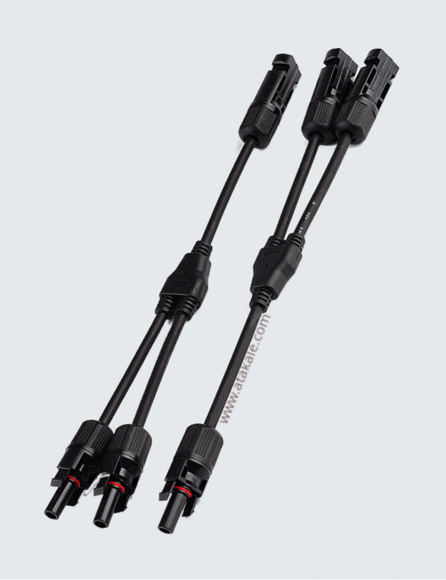 Güneş Paneli Y Branş Güneş Paneli Paralelleme Aparatı 2Y Kablolu