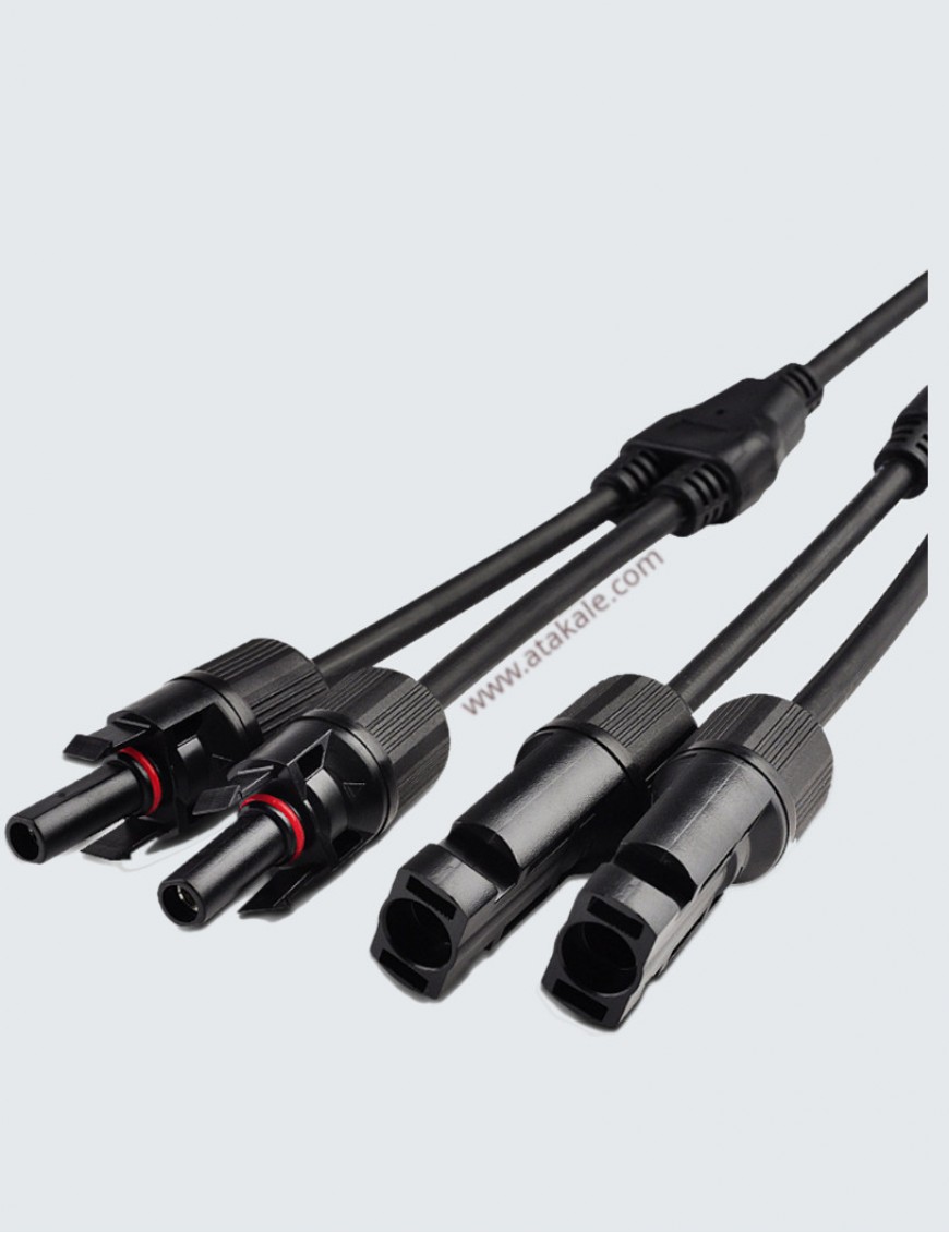 Güneş Paneli Y Branş Güneş Paneli Paralelleme Aparatı 2Y Kablolu