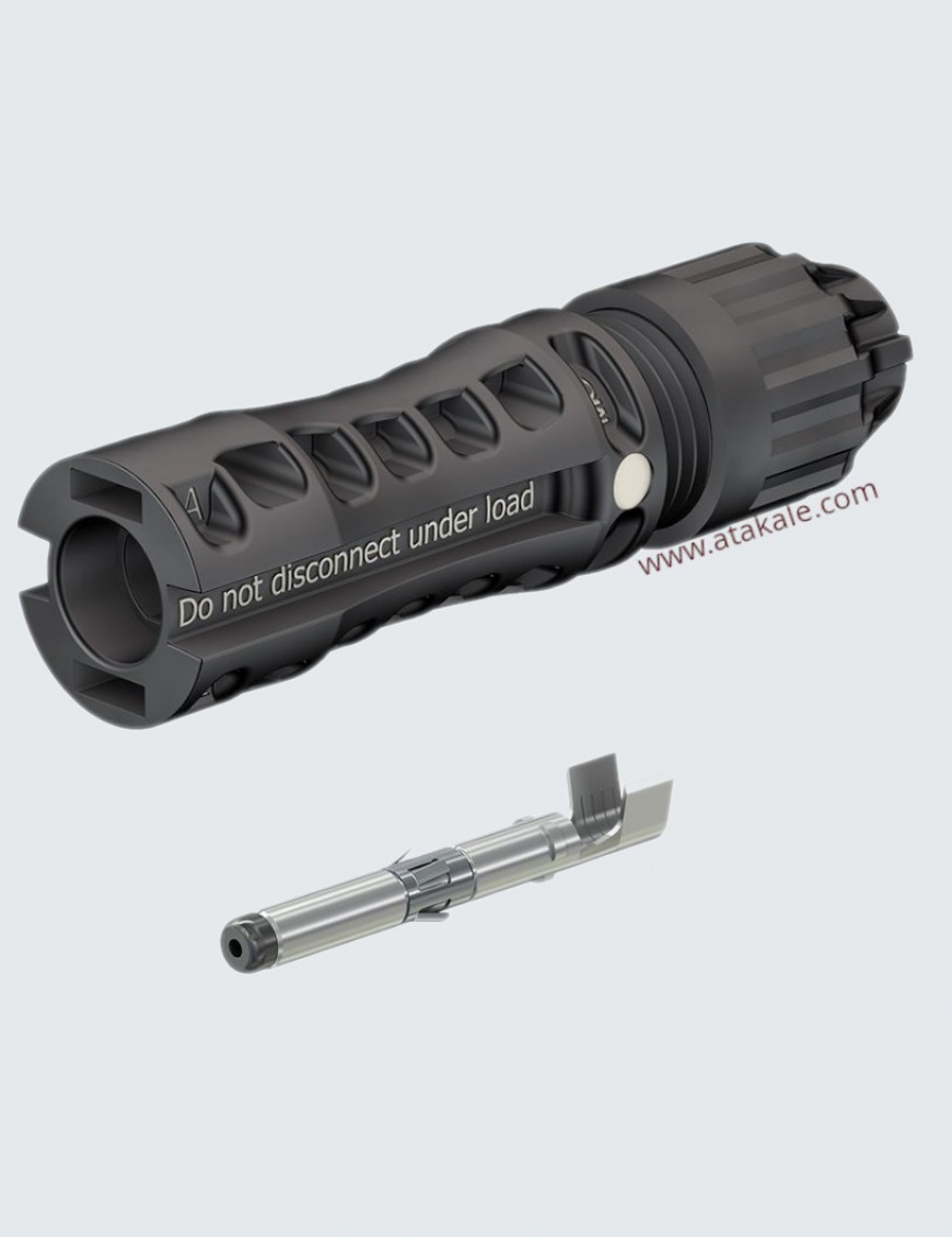 Staubli MC4-EVO2 Konnektör 10 mm² Negatif Güneş Paneli Orjinal Konnektörü 69A  PV-KST4-EVO 2A/10II(Erkek)  Tekli