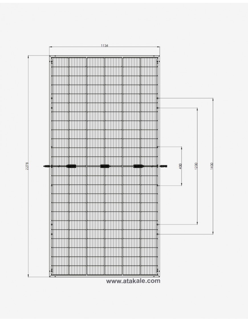 Schmid Pekintaş 545wat Bifacial  Half Cut Monokristal Güneş Paneli Cam Cama144 Hücre Güneş Paneli