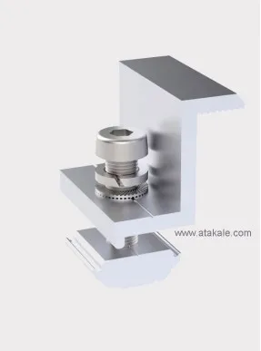 Güneş Paneli Kenar Clamp 35mm Panel Montaj Tutucu Eloksallı Alüminyum 6cm Panel Kelepçesi