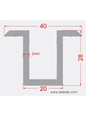 Güneş Paneli Orta Clamp 35mm-55mmarası  Panel Montaj Tutucu Eloksallı Alüminyum 6cm Panel Kelepçesi